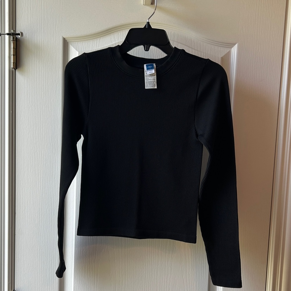 Old Navy Exhale Seamless Fitted Rib Long Sleeve Tee